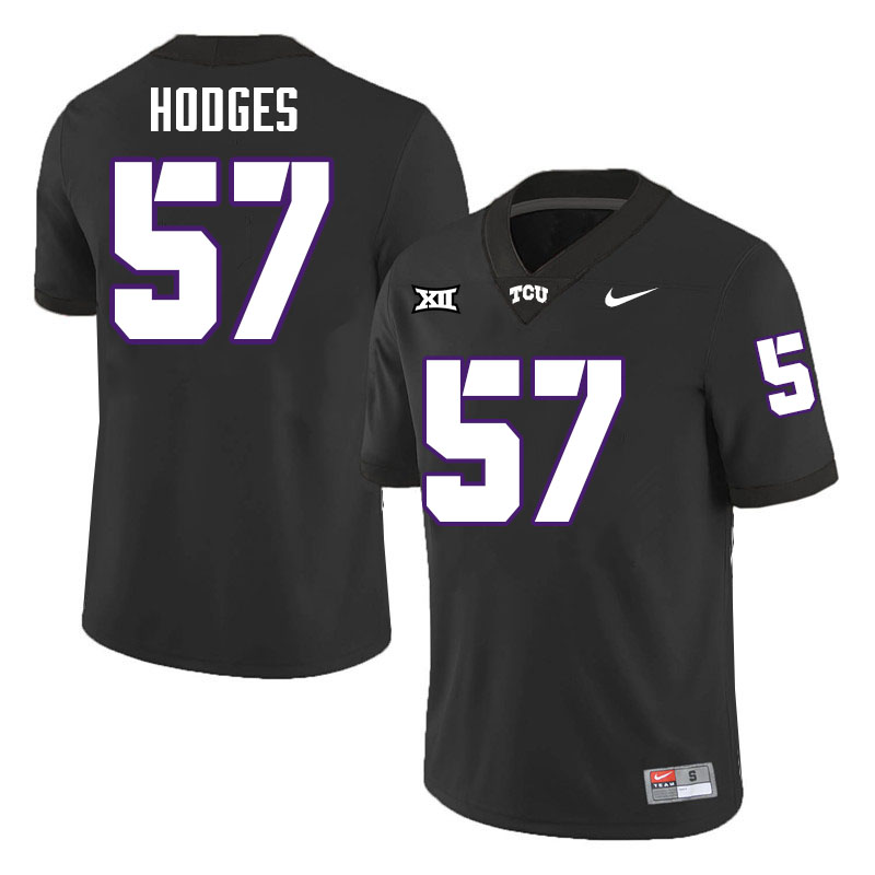 #57 Johnny Hodges TCU Jersey,Texas Christian University Horned Frogs Football Jersey-Black